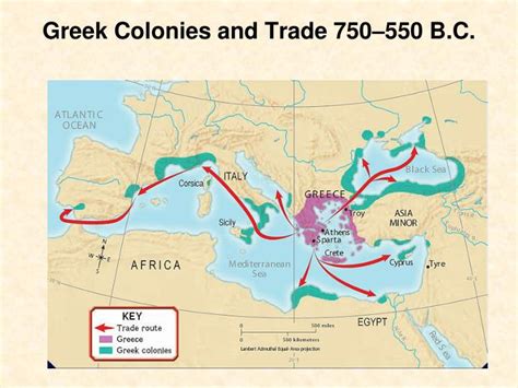 Ancient Greece Trade Routes Map