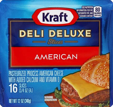 Kraft Deli Deluxe American Cheese Slices Pack 12 Oz Shipt