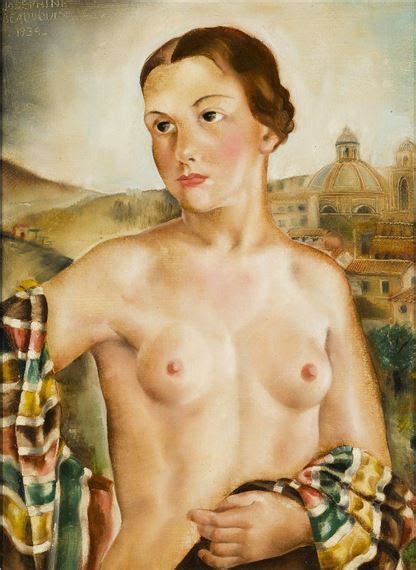 Jos Phine Beaudouin Nude In Italian Landscape Mutualart