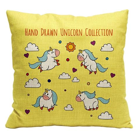 Buy 11 Good01 Cute Unicorn Pattern Throw Pillow Case Sofa Bed Car Cushion Cover Home Decor