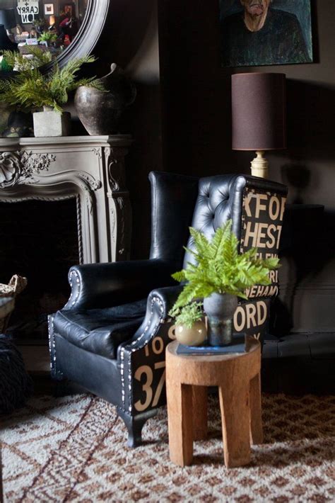 Abigail Aherns Dark And Dramatic East London Home Upholstery Trends