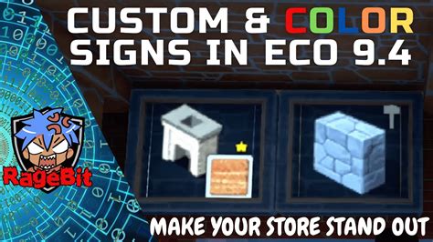 Eco Game How To Make Custom And Colored Signs In Eco Game With Eco