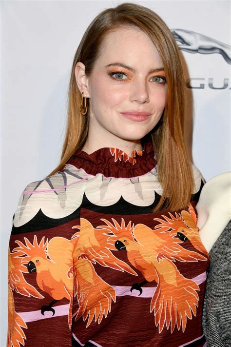 Emily jean emma stone is an american actress. EMMA STONE at Bafta Tea Party in Los Angeles 01/05/2019 ...