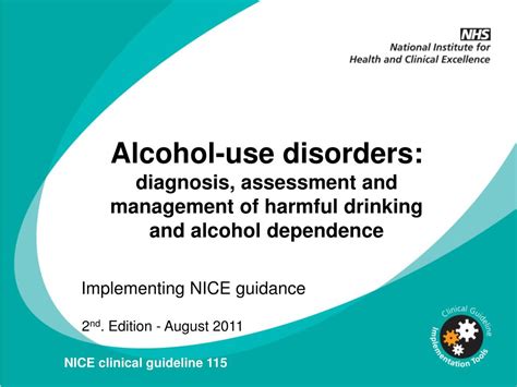 Ppt Alcohol Use Disorders Diagnosis Assessment And Management Of