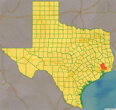Map Of Liberty County Texas