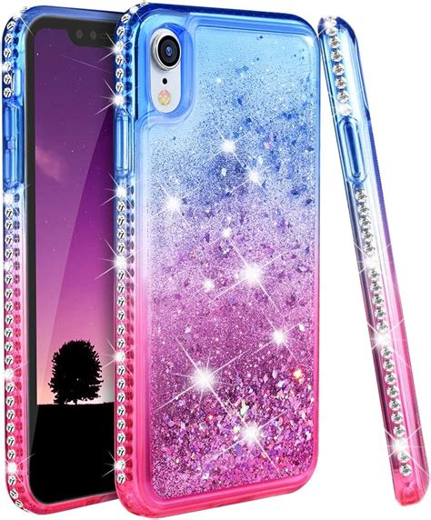Ruky Case For Iphone Xr Glitter Case Colorful Quicksand