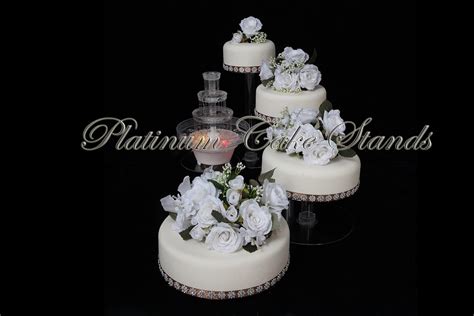 4 Tier Cascade Wedding Cake Stand With Fountain Style 109