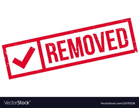 Removed Rubber Stamp Royalty Free Vector Image