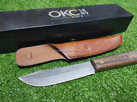 Ontario Old Hickory Hunting Knife Carbon Steel Blade Leather Sheath 7026