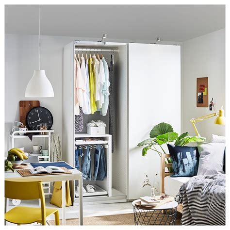 Fitted wardrobes and bookcases in london. PAX Wardrobe White/hasvik white 150 x 66 x 201 cm - IKEA