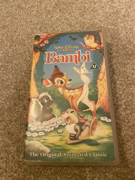 BAMBI VHS VIDEO Tape Walt Disney Classics Film Movie Original Animated VGC PicClick