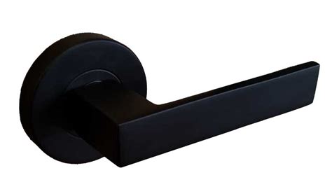 Includes a complete range of products in the 6 most popular on trend finishes matt black, matt bronze, antique brass, satin nickel, polished nickel and satin brass. Matte black round SIF door handle | suits modern ...