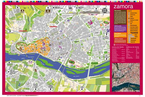 Zamora Tourist Map 2009 Full Size