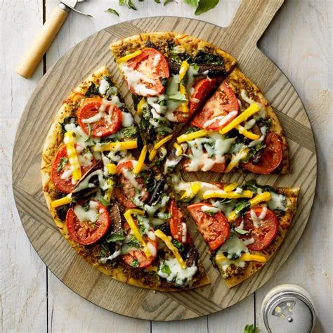Pesto Vegetable Pizza Recipe How To Make It