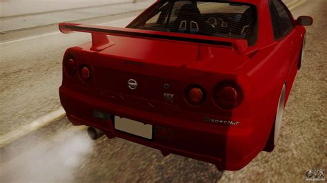 From the back of the 2010 new models card: Nissan Skyline R34 FnF 4 v1.1 for GTA San Andreas