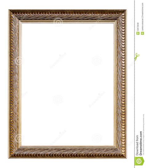 Golden Old Frame, Vertical, Isolated On White Stock Photo - Image: 32670638