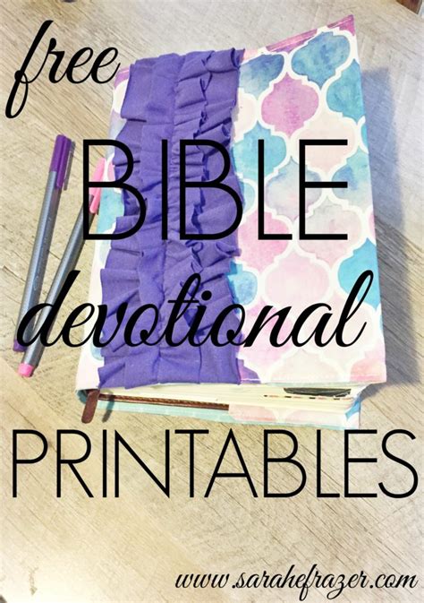 Free Bible Devotional Printables For Women Daily Use Sarah E Frazer
