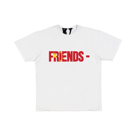 Vlone Shirts Friends Chn T Shirt White Vlc2710 Vlone Shirt