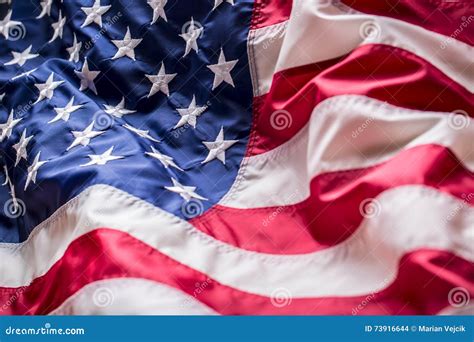 Usa Flag American Flag American Flag Blowing Wind Stock Photo Image