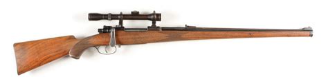C August Wolf Pre War Mannlicher Mauser Bolt Action Sporting Rifle