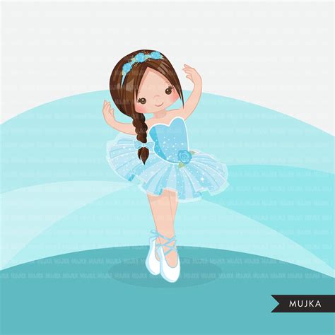Girl Ballerina Clipart Chic Ballet Characters Mujka Cliparts