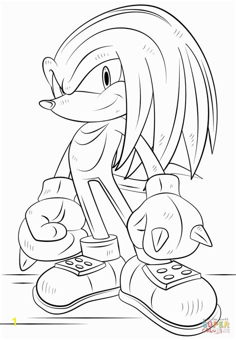 Sonic Tails And Knuckles Coloring Pages Divyajanan