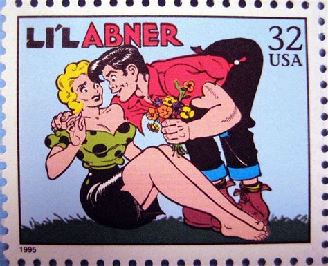 1934 Lil Abner And Daisy Mae Scragg Comics Characters Stamp 2450 Usa Stamps Classic Comics