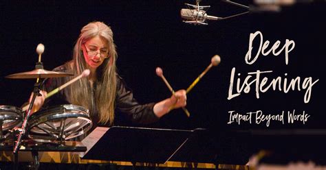 Teaching The World To Listen With Evelyn Glennie Deep Listening Podcast