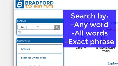 Bradford Tax Institute Login