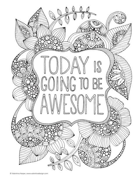 inspiring quote coloring pages  adultsfree printables everythingetsycom