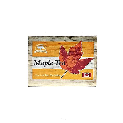 CANADA TRUE Maple Ceylon Tea Loose Leaf 25g(加拿大CANADA TRUE 枫叶锡兰茶 小木盒 散叶