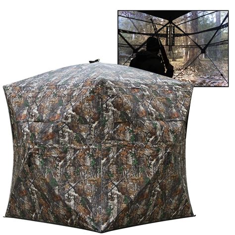 Buy Your Choice Hunting Blind 3 Person 270 Degree See Through Ground