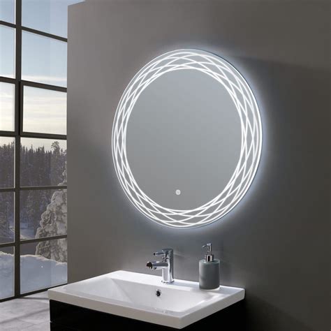 Diy Backlit Round Mirror Paris Mirror Round Bathroom Mirror With Led