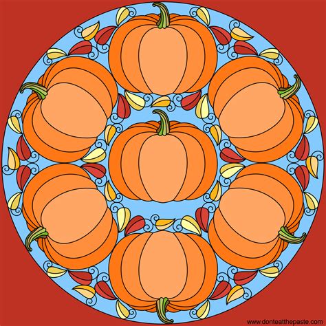 Don't Eat the Paste: Pumpkin Mandala- Happy Autumn!