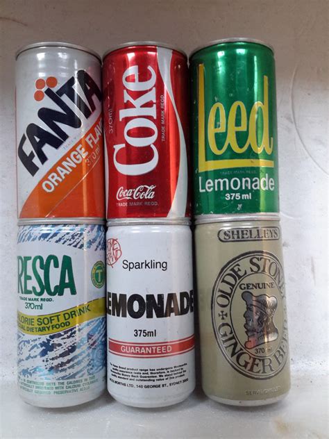 Many people can barely run an errand without. 6 Rare POP TOP Soft Drink Cans From Australia Including ...
