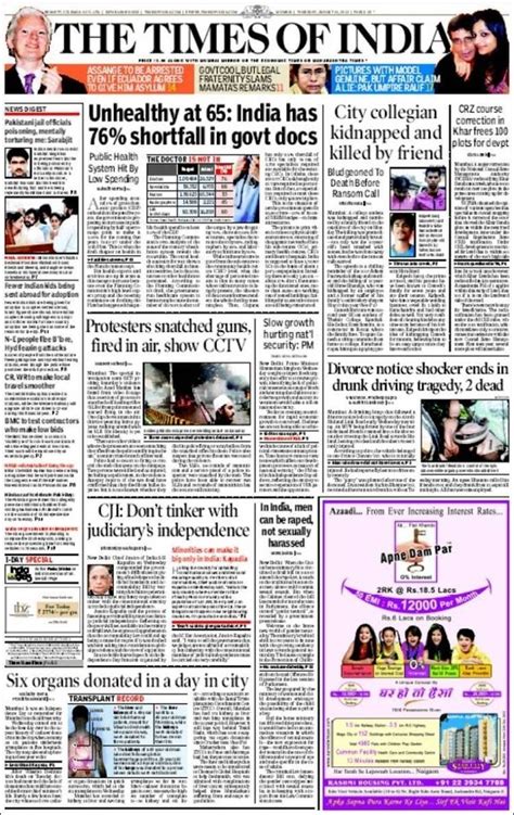 The newspaper printed in tamil nadu, andhra pradesh, karnataka national business newspaper in india. Which is better: The Hindu, The Times of India or The ...