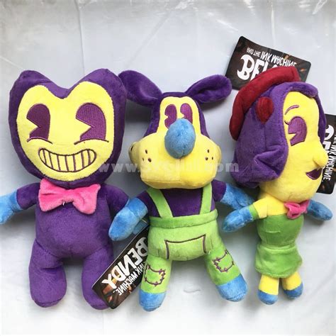 Wholesale 3pcs Bendy And The Ink Machine Blacklight Beanie Plush Toys