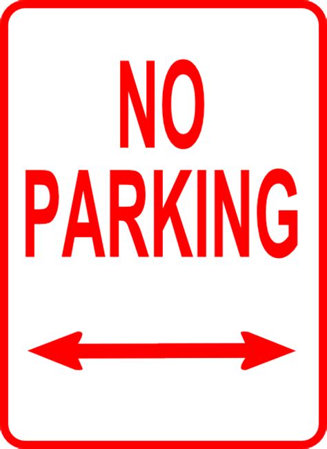 Free No Parking Signs To Print Clipart Best