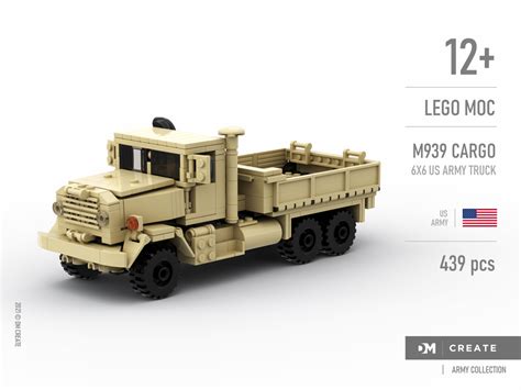 Lego Moc Army Collection M939 Cargo 6x6 Us Army Truck By Dmcreate