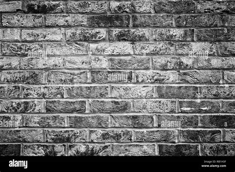 Brick Wall Texture Black And White Stock Photos And Images Alamy