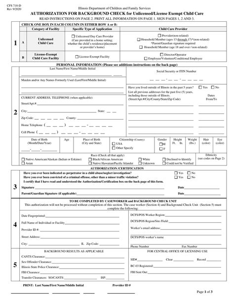 Form Cfs718 D Download Fillable Pdf Or Fill Online Authorization For