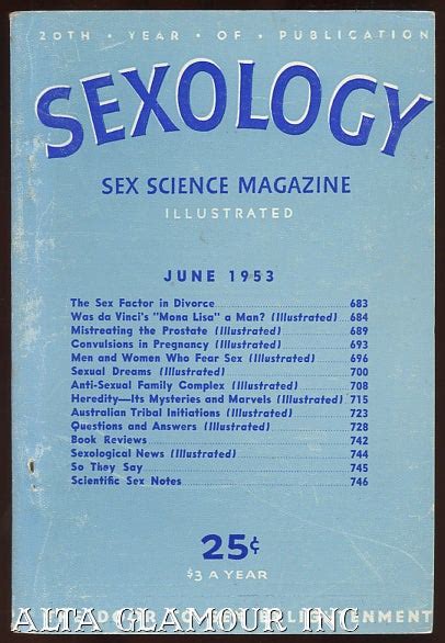 Sexology Sex Science Illustrated Vol 19 No 11 June 1953