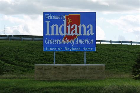 Welcome To Indiana Where M 66 Become Indiana State Road 9 Flickr