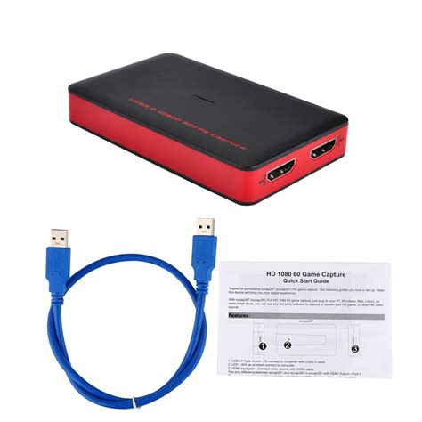 Capture card has no difficulty carrying out tasks like recording gameplay or recording live streaming. HDMI to USB 3.0 Video Capture Card 1080P 60fps Full HD Game Video Recording For Winodws Mac ...
