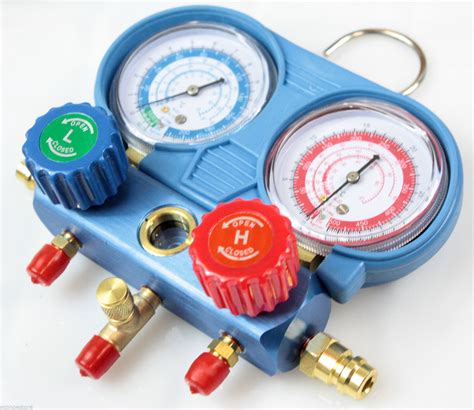 Dual R22 R13a Ac Manifold Gauge Set W12 Acme3 Hoses And Hl Quick