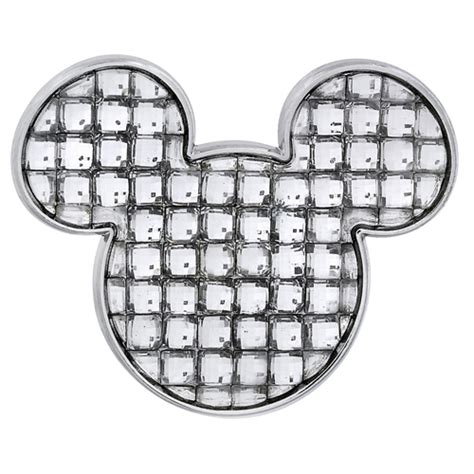 Disney Mickey Icon Pin Bling Clear