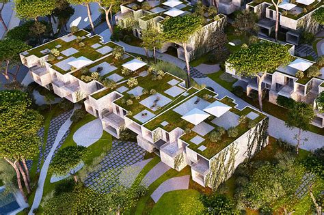 Spectacular Green Roofed Modular Tangier Bay Housing Offers Enviable