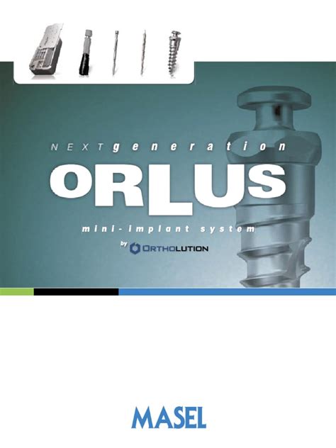 Orlus Mini Implant System Brochure Pdf Dental Implant Orthodontics