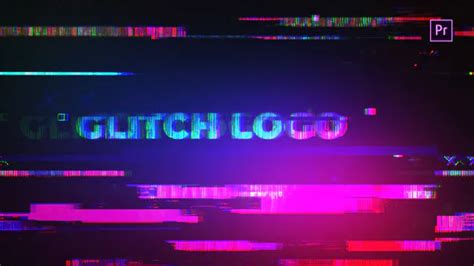 Download Glitch Logo Mogrt Premiere Pro Free Videohive Intro Hd