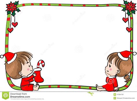 A variety of over 50 frames, backgrounds and borders in. Merry Christmas Border Frame Stock Illustration ...